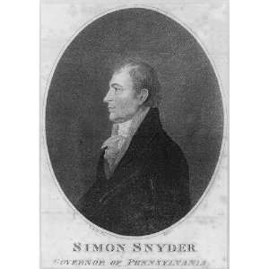   Simon Snyder,1759 1819,Jeffersonian Democrat,governor