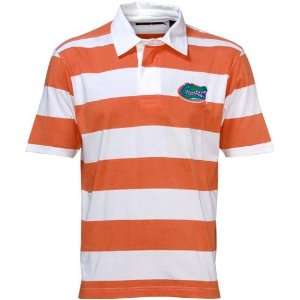  Florida Gators Orange Striped Mens Rugby Polo