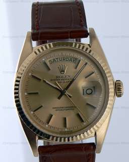 Rolex Oyster Perpetual Day Date 1803 18K YG 36mm Circa 1970s  