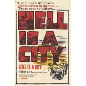 Hell Is a City (1960) 27 x 40 Movie Poster Style A 