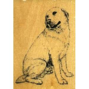 LABRADOR RETRIEVER Dog Rubber Stamp   Wood Mounted Arts 