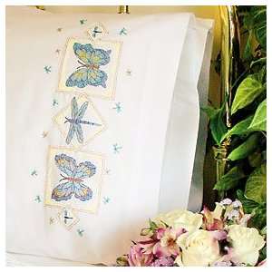   Dreams Stamped Cross Stitch Pillowcase Pair Arts, Crafts & Sewing