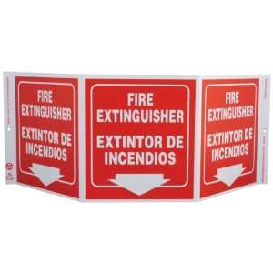 Zing Eco Safety Tri View Sign, FIRE EXTINGUISHER/EXTINTOR DE 
