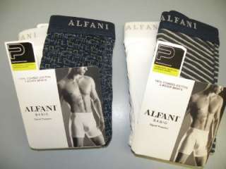 Pack MENS ALFANI BASIC BOXER BRIEFS white shorts NIP  