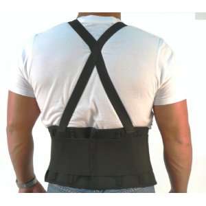  Reinforced Back Support Belt with Suspenders   Taper Front 