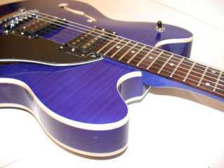 Oscar Schmidt Delta Blues Semi Hollow Electric Guitar, Exclusive Trans 