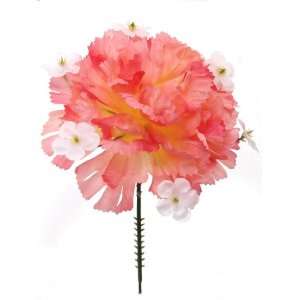 com 100 Carnation With Gypsophila 5 Hot Pink Artificial Silk Flower 