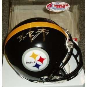  Ben Roethlisberger Signed Mini Helmet   Steelers Sports 