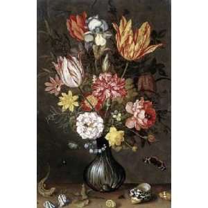  Tulips, Carnations, An Iris by Balthasar van der Ast . Art 