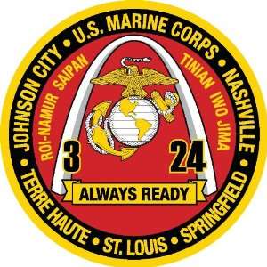  USMC 3rd battalion 24th marine regiment sticker vinyl 