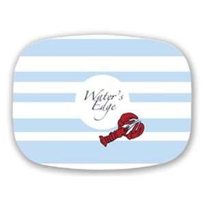  Preppy Plates   Personalized Platters (Rugby Lobster Name 