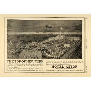  1916 Ad Roof Garden Hotel Astor New York Muschenheim 
