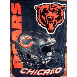  Chicago Bears NFL Large Micro Raschel Plush Throw Sports 