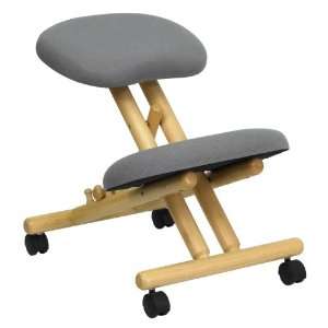  Flash Furniture Mobile Wooden Ergonomic Kneeling Chair In 