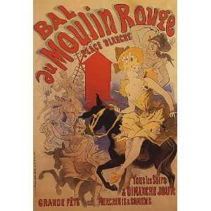  BAL AU MOULIN ROUGE PLACE BLANCHE SHOW GIRLS HORSE PARIS 