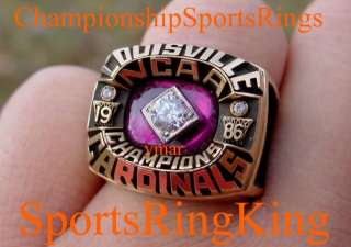 1986 NCAA LOUISVILLE NATIONAL CHAMPIONSHIP 10K RING  