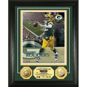  Aaron Rodgers 24KT Gold Coin Photo Mint 