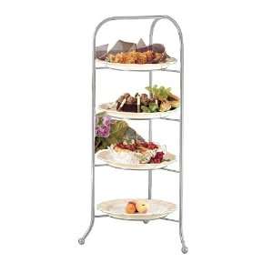  Bon Chef Gray 4 tier Wire Display Stand For Round Platters 