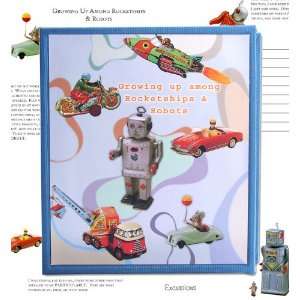  Dolce Mia Rocketships and Robots Baby Memory Book Baby
