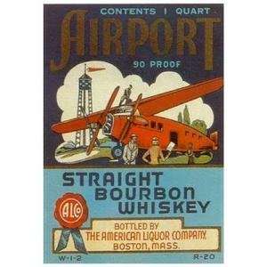 Airport Straight Bourbon Poster Print 