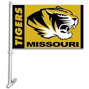    97043   Missouri Tigers Car Flag W/Wall Brackett