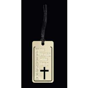  Bookmark 18k Brass the Word of God 