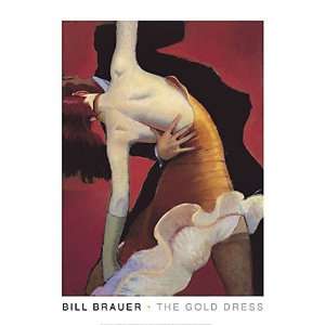  The Gold Dress   Poster by Bill Brauer (36 x 48)