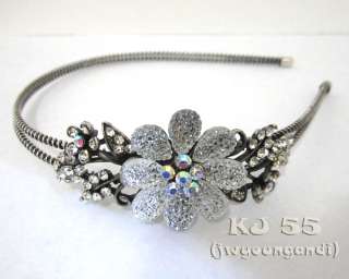 H210 Rhinestone Flower Butterfly Headbands Hair Crystal  