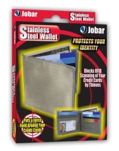 Stainless Steel Security Wallet BLOCKS RFID 017874004201  
