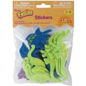  Feltie Stickers 30/Pkg Dinos 