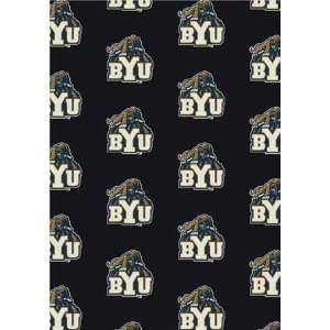 NCAA Team Repeat Rug   Brigham Young (BYU) Cougars  Sports 