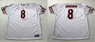 AUTHENTIC RBK CHICAGO BEARS REX GROSSMAN WHITE ROAD JERSEY size 60 