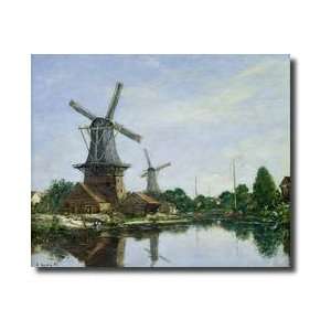  Dutch Windmills 1884 Giclee Print