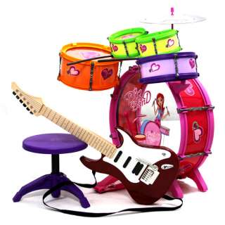 girl drum guitar 8 pcs drum bo guitar $ 44 95 