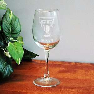   Texas Tech Red Raiders Personalized Wine Glass