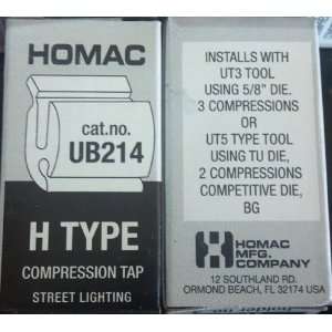  UB 214 Aluminum H Type Compression Connectors   100 pack 
