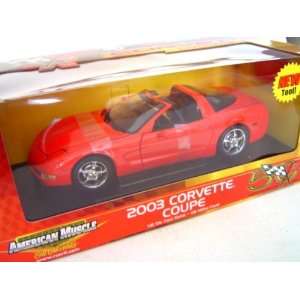  ERTL 2003 Chevrolet Corvette Coupe Red 118 Toys & Games