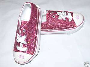 NEW Girl Disney World Pink Glittery Princess Shoes 13 1  