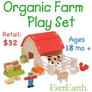 EverEarth ORGANIC FARM PLAY SET Wooden Toy  