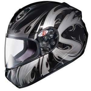 Joe Rocket RKT 201 Gothic Helmet   2X Large/Black/Silver 