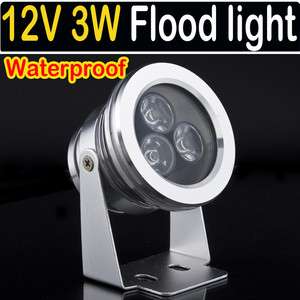 3W High Power LED Waterproof Floodlight Cool White 12V  