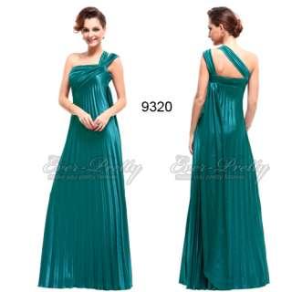   Open Back Pleated Padded Bust Formal Prom Party Dresses 09320GR  