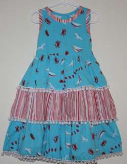 Girls Boutique DA DI DA Ocean Beach Theme DRESS Size 4T  