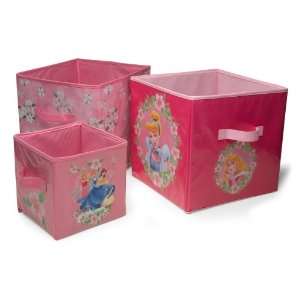  Idea Nuova Disney Princess Storage Bins   3 Piece Toys 