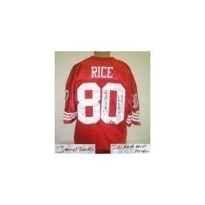  Jerry Rice Signed Jersey   Sf Le 23 Uda