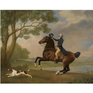   Oil Reproduction   George Stubbs   32 x 32 inches  