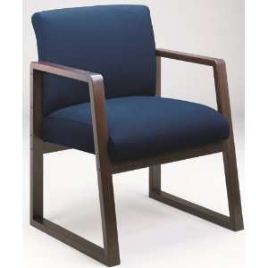  Lesro Sled Base Full Back Conference Chair with Arms 