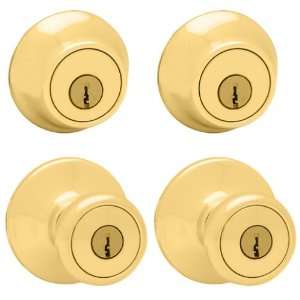 Kwikset 242T 3 CP Tylo Entry Knob and Single Cylinder Deadbolt Combo 