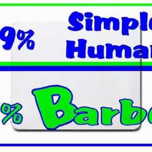  49% Simple Human 51% Barber Mousepad