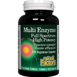 Multi Enzyme Full Spectrum High Potency (120 Capsules) Brand Natural 